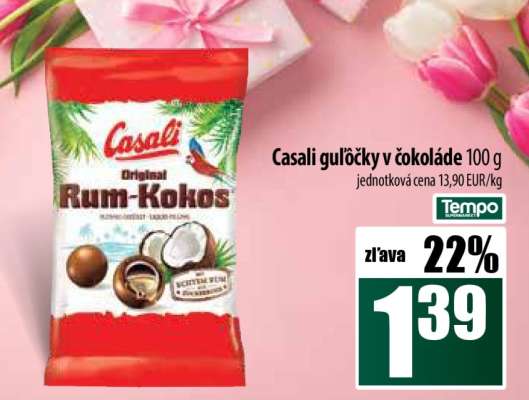 Casali guľôčky v čokoláde 100 g