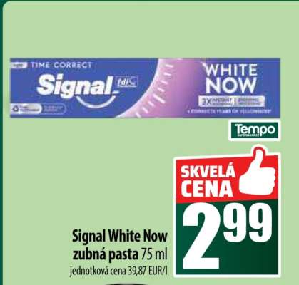 Signal White Now zubná pasta 75 ml