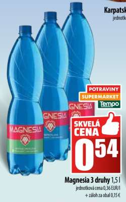 Magnesia 3 druhy 1,5 l