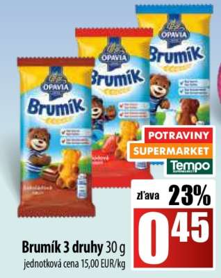 Brumík 3 druhy