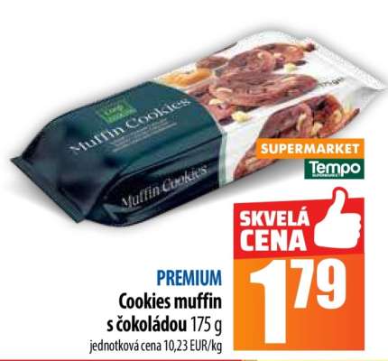 Cookies muffin s čokoládou