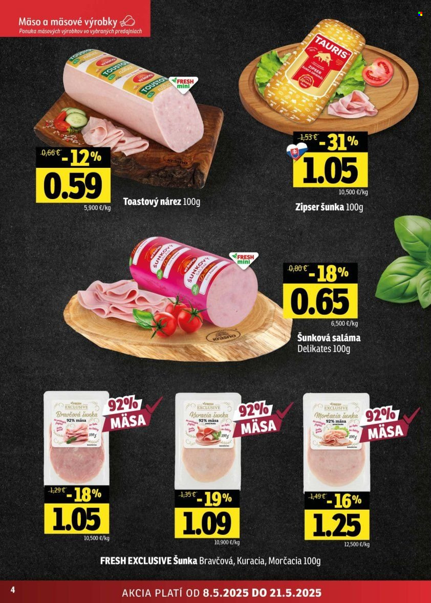 Leták FRESH - 8.5.2025 - 21.5.2025. Strana 1