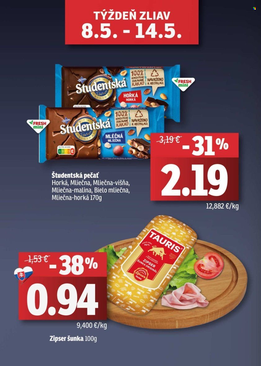 Leták FRESH - 8.5.2025 - 21.5.2025. Strana 1