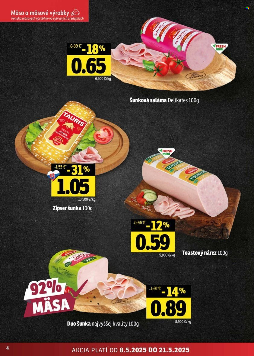 Leták FRESH - 8.5.2025 - 21.5.2025. Strana 1