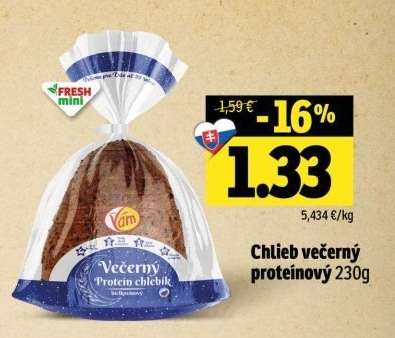 Chlieb večerný proteínový 230g