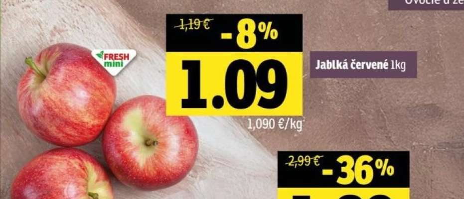 Jablká červené 1kg