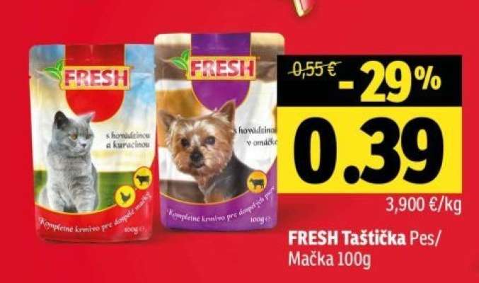 FRESH Taštička Pes, Mačka 100g