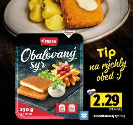 FRESH Obalovaný syr 230g