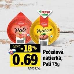 Pečeňová nátierka, Pali 75g
