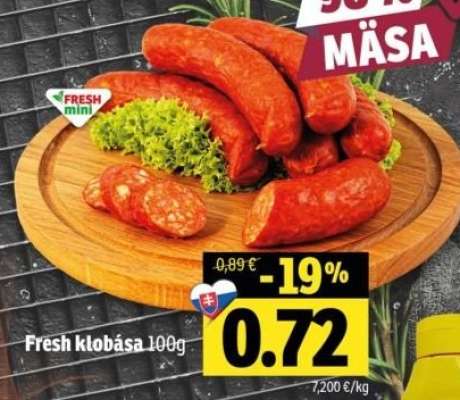 Fresh klobása