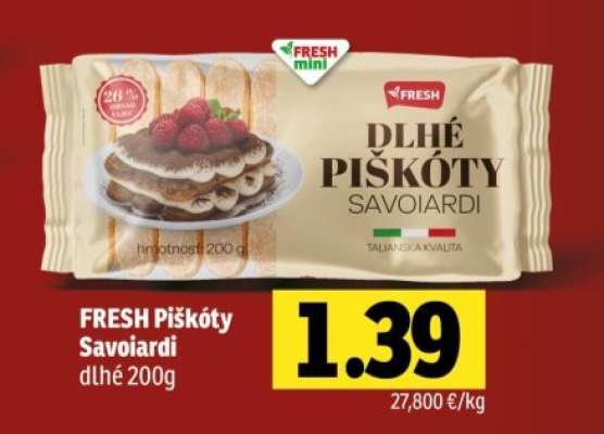 FRESH Piškóty Savoiardi