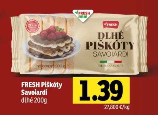 FRESH Piškóty Savoiardi