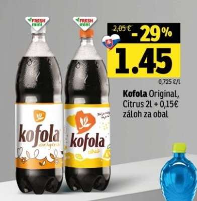 Kofola Originál, Citrus 2l