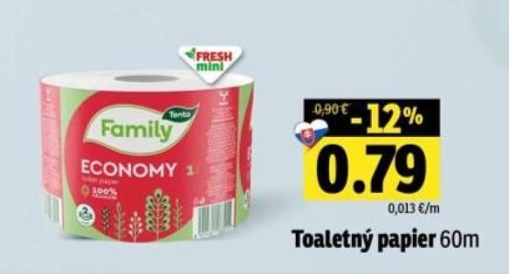 Toaletný papier 60m
