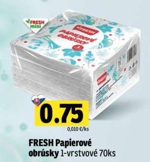 FRESH Papierové obrúsky