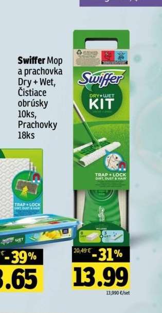 Swiffer Mop a prachovka Dry + Wet Kit