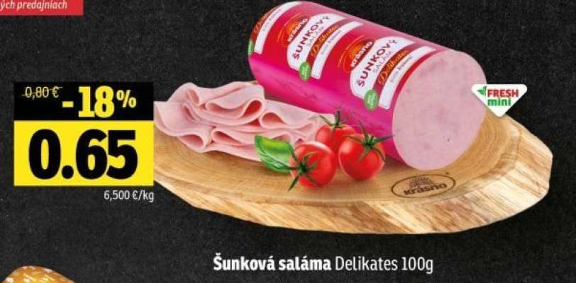 Šunková saláma Delikates