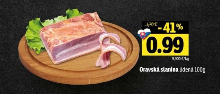 Oravská slanina uzená 100g