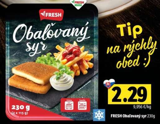 FRESH Obalovaný syr 230g