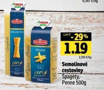 Semolinové cestoviny