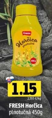 FRESH Horčica plnotučná