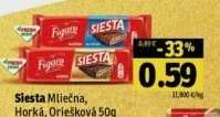 Siesta Mliečna, Horká, Oriešková 50g