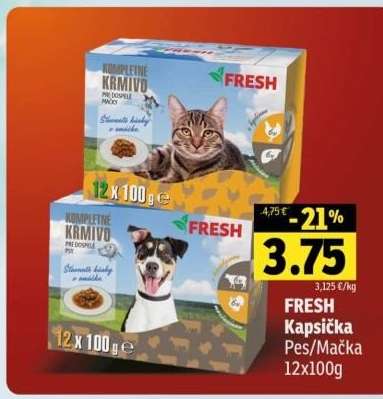 FRESH Kapsička Pes/Kočka 12x100g
