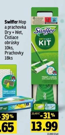 Swiffer Mop a prachovka Dry + Wet Kit