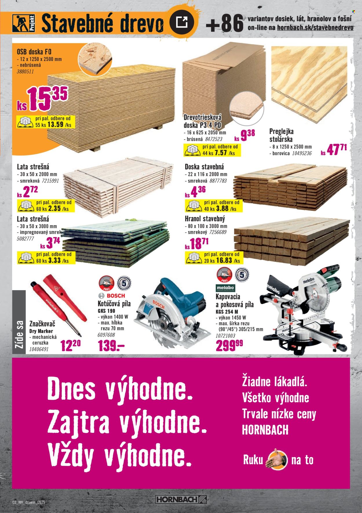 Leták Hornbach - 7.5.2025 - 21.5.2025. Strana 1