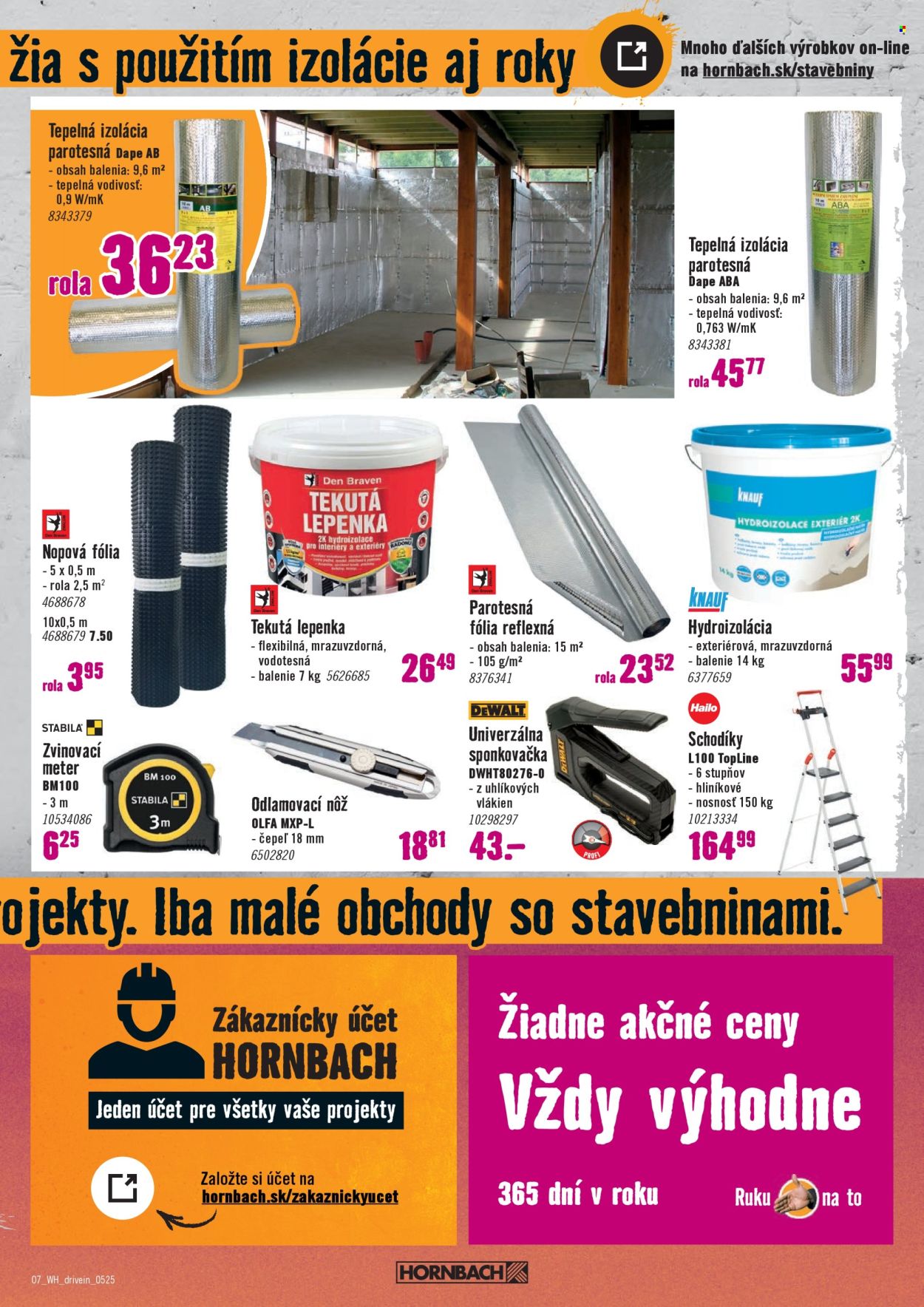 Leták Hornbach - 7.5.2025 - 21.5.2025. Strana 1