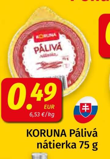 KORUNA Pálivá nátierka 75 g