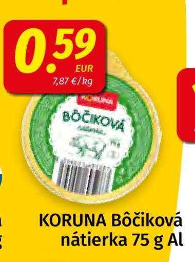 KORUNA Bôčiková nátierka 75 g