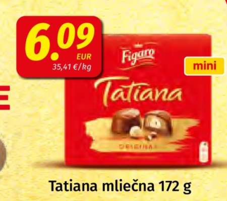 Tatiana mliečna 172 g