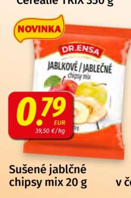 Sušené jablečné chipsy mix 20 g