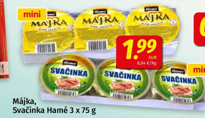 Májka, Svačinka Hamé 3 x 75 g