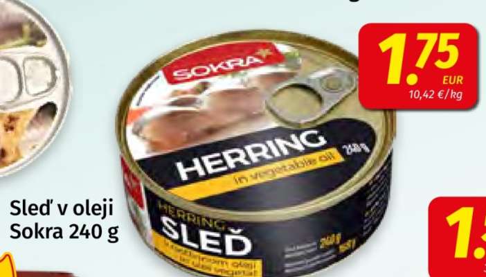 Sled' v oleji Sokra 240 g
