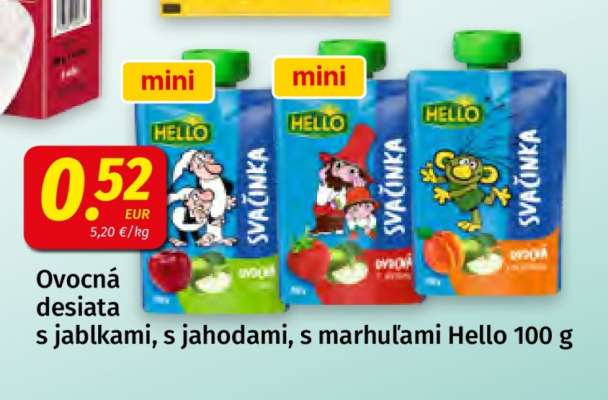 Ovocná desiata Hello 100 g