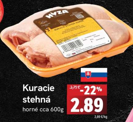 Kuracie stehná horné cca 600g