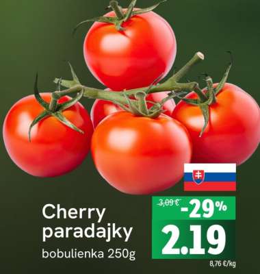 Cherry paradajky