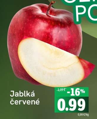 Jablká červené