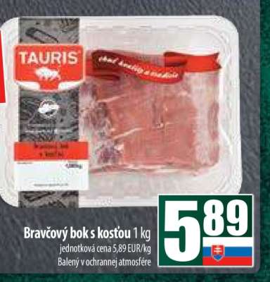 Bravčový bok s kosťou 1 kg