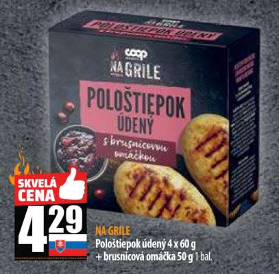 NA GRILE Pološtiepok údený