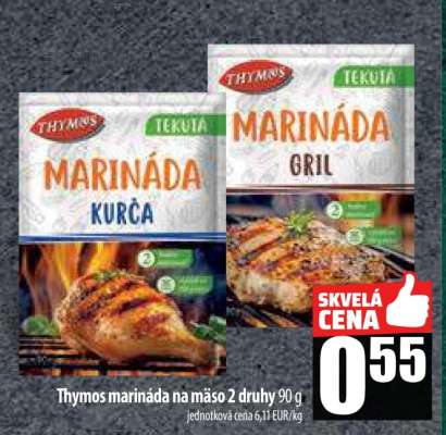 Thymos marináda na mäso 2 druhy