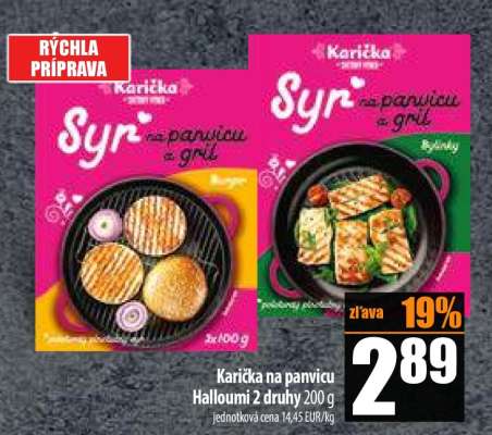 Karička na panvicu Halloumi 2 druhy 200 g