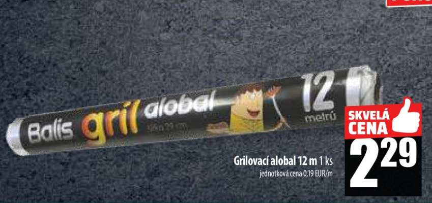 Grilovací alobal 12 m