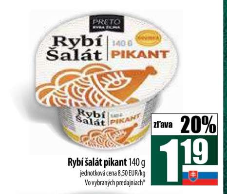 Rybí šalát pikant