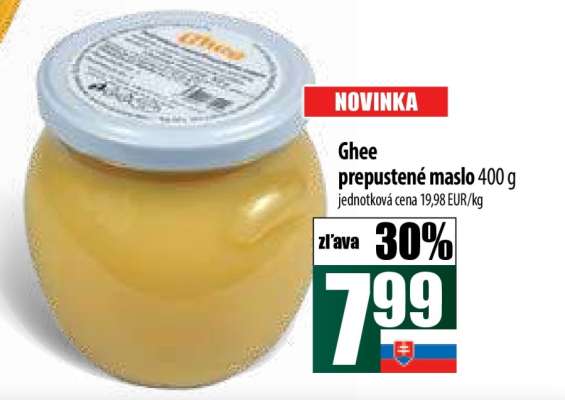 Ghee přepuštěné maslo 400 g