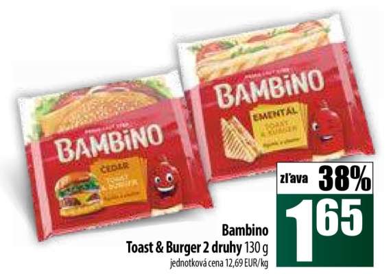 Bambino Toast & Burger 2 druhy