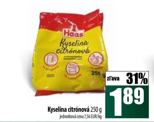 Kyselina citrónová 250 g