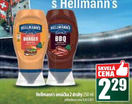 Hellmann's omáčka 2 druhy